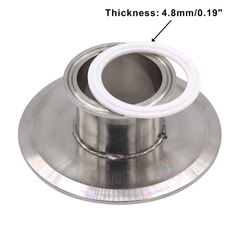 DERNORD Teflon (PTFE) Tri-Clamp Gasket O-ring - 2 Inch Style Fits OD 64MM Sanitary Pipe Weld Ferrule (Pack of 20) - Image 4
